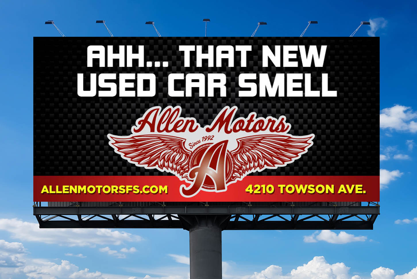 Allen Motors billboard 3